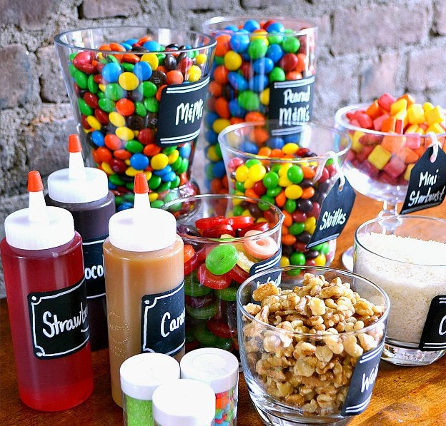 Ice cream sundae toppings